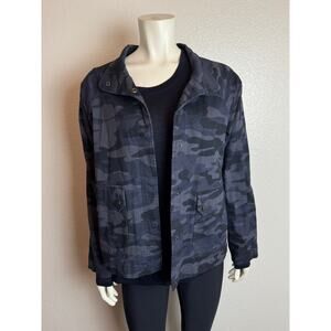 Democracy blue & black camouflage jacket